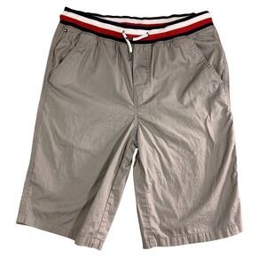 Tommy Hilfiger Men's Gray‎ Cotton Elastic Waist Drawstring Shorts